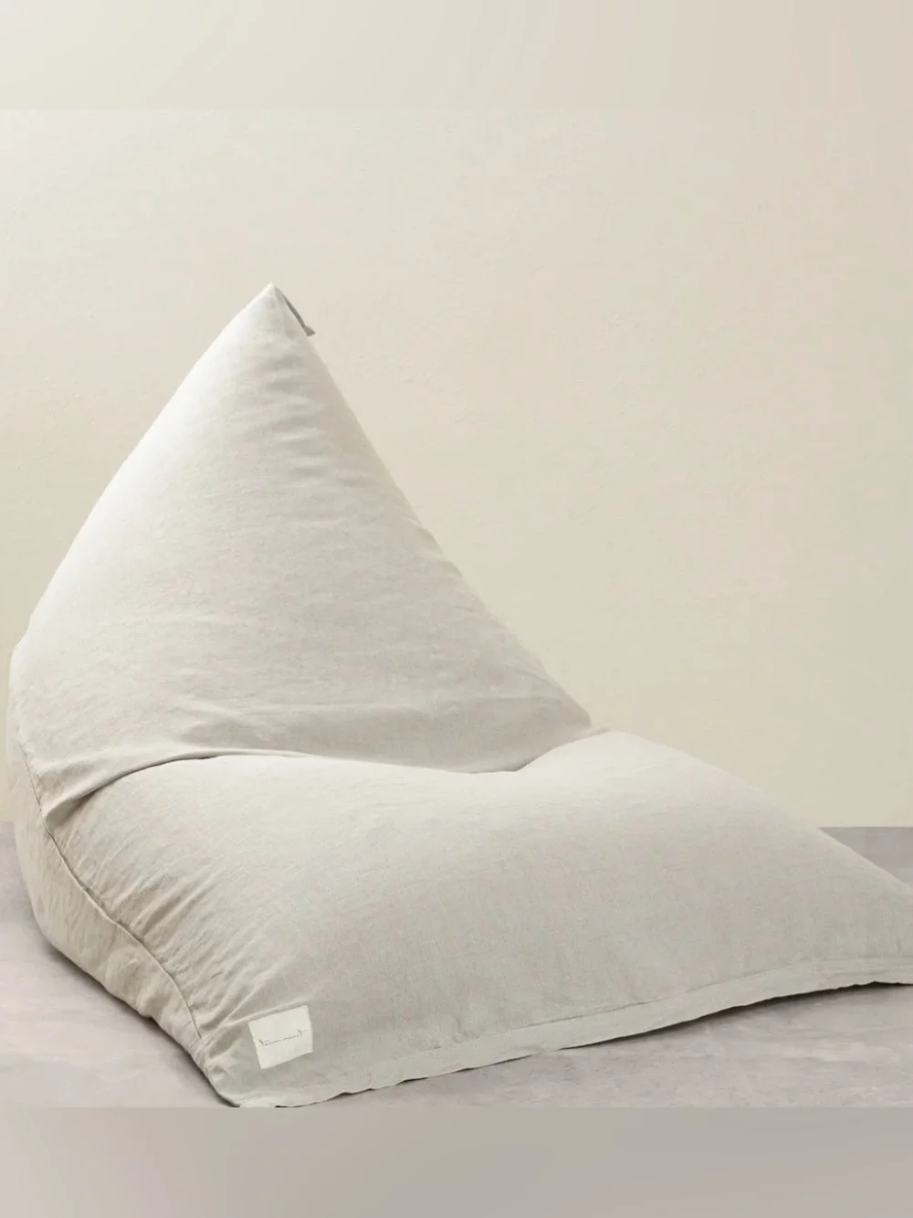 Linen Bean Bag Cover – Dove Grey | Like New